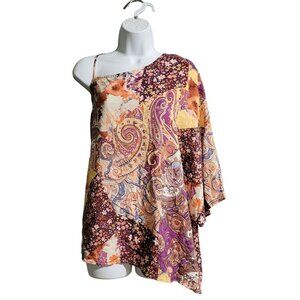 NWT Andree by Unit Fairy Y2k Grunge Gypsy Hippy Women's 1X One Shoulder Assymetr